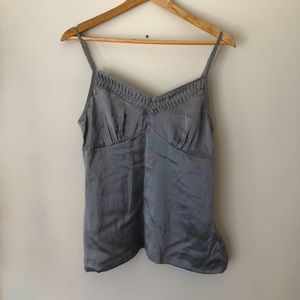 Grey Silk Camisole